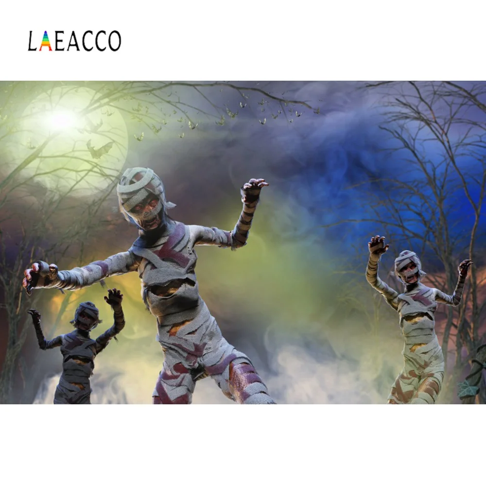 Laeacco Halloween Backgrounds Zombie Evil Ghost Bat Moon Party Poster Night Scenic Photography Backdrops For Photo Studio
Laeacco Halloween Backgrounds Zombie Evil Ghost Bat Moon Party Poster Night Scenic Photography Backdrops For Photo Studio