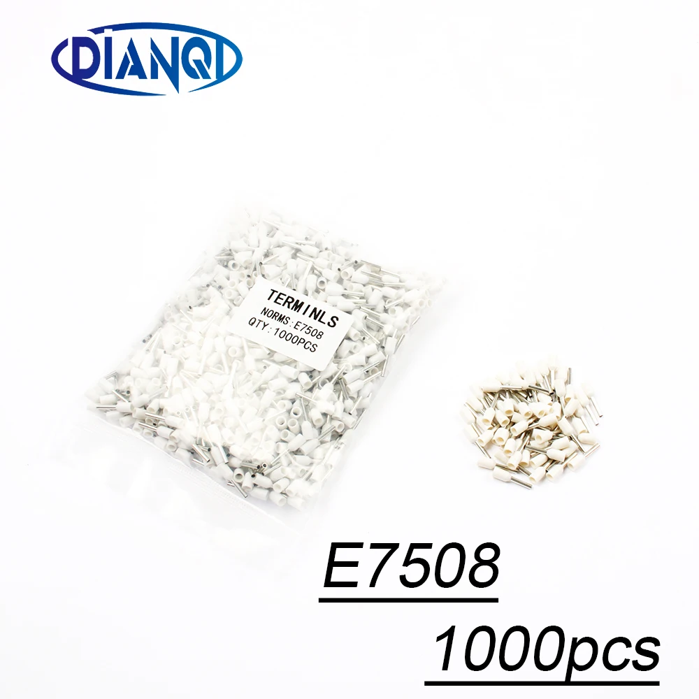 E7508 1000PCS/Pack Tube insulating Insulated terminals 0.75MM2 Cable Wire Connector Insulating Crimp Terminal Connector
E7508 1000PCS/Pack Tube insulating Insulated terminals 0.75MM2 Cable Wire Connector Insulating Crimp Terminal Connector