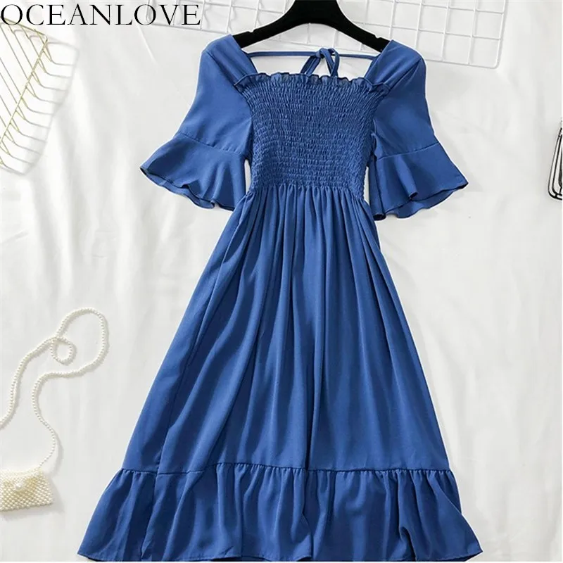 OCEANLOVE Bow Lace Up Midi Dresses Solid Pleated Stretch 2019 Summer Dress Women Short Sleeve A-line Beach Style Vestidos 12401
OCEANLOVE Bow Lace Up Midi Dresses Solid Pleated Stretch 2019 Summer Dress Women Short Sleeve A-line Beach Style Vestidos 12401