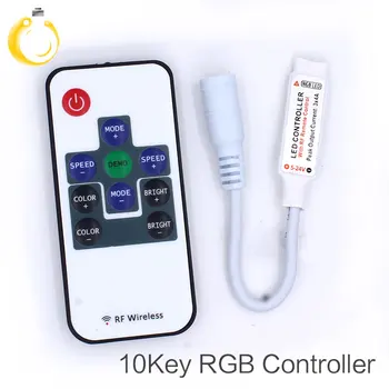 10PCS/Lot RF RGB Controller Mini RF Wireless LED Remote Controller for RGB 5050/3528 LED Lights Strips RGB RF Controller
10PCS/Lot RF RGB Controller Mini RF Wireless LED Remote Controller for RGB 5050/3528 LED Lights Strips RGB RF Controller