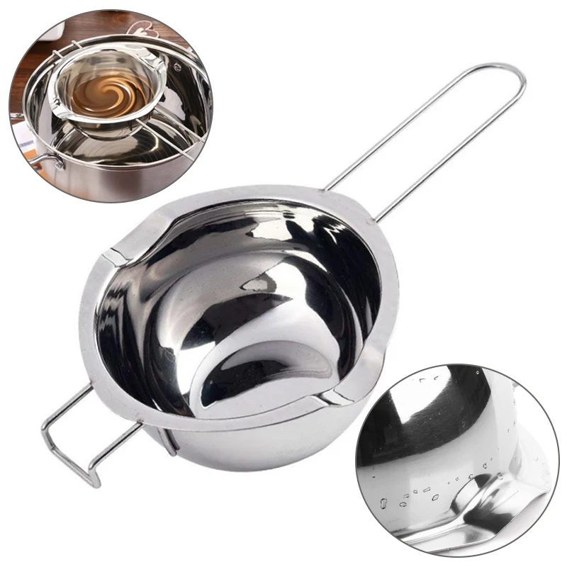 Heating And Melting Stainless Steel Simmering Water None Fire Melt Pot Mini Mirror Polished Chocolate Melt Pot Kitchen Cookware 1