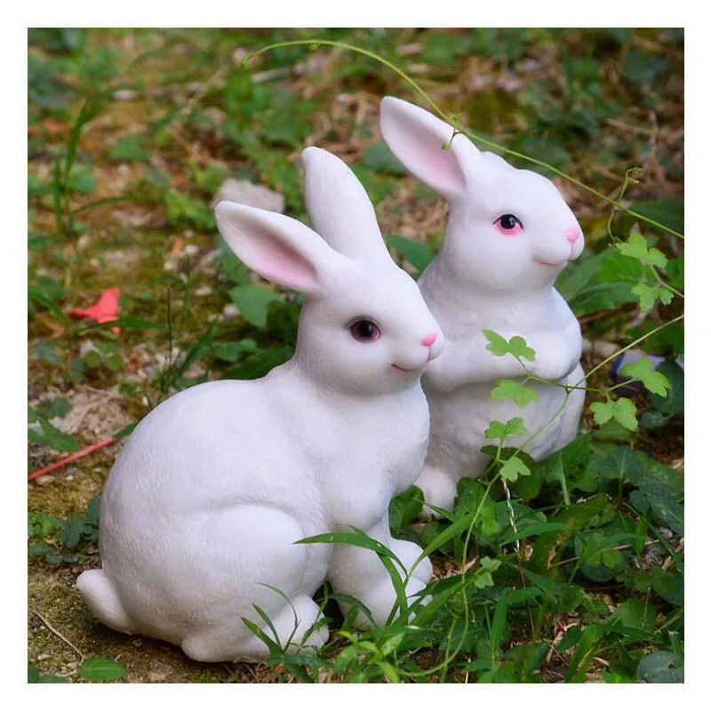 Outdoor Gardening Resin White Rabbit Ornaments Courtyard Garden Statue Decoration Villa Park Lawn Sculpture Figurines Craftwork
Outdoor Gardening Resin White Rabbit Ornaments Courtyard Garden Statue Decoration Villa Park Lawn Sculpture Figurines Craftwork