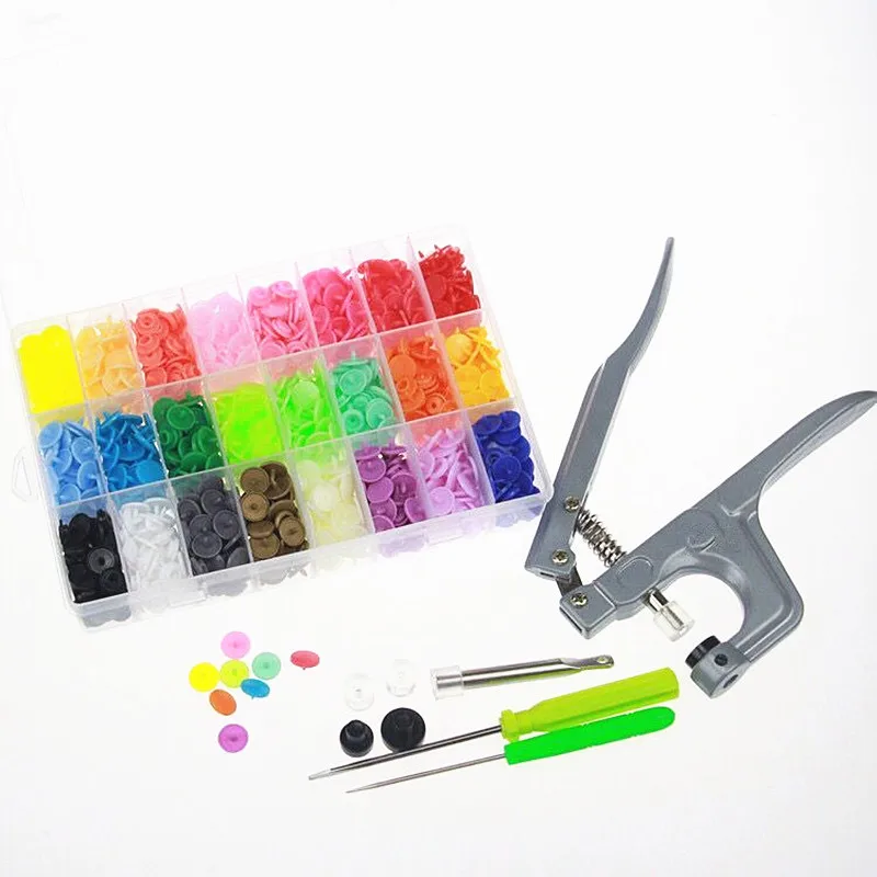 24Colors 360setsT5 Round Plastic Resin Snaps Button Fasteners Press Stud Button Garment Accessories for Baby+ Metal Plier Tool
24Colors 360setsT5 Round Plastic Resin Snaps Button Fasteners Press Stud Button Garment Accessories for Baby+ Metal Plier Tool