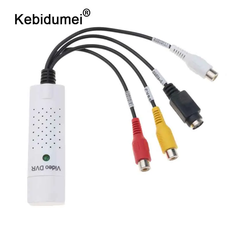 kebidumei USB 2.0 to RCA cable adapter converter Audio Video Capture Card Adapter PC CableS For TV DVD VHS capture device 630A
kebidumei USB 2.0 to RCA cable adapter converter Audio Video Capture Card Adapter PC CableS For TV DVD VHS capture device 630A