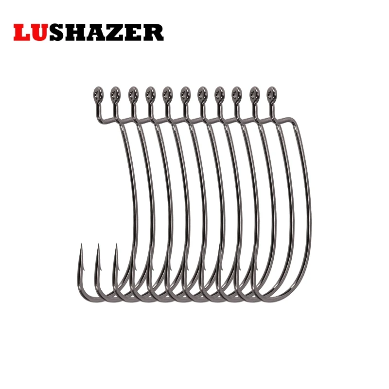 LUSHAZER fishing hooks high quality jig head Crank hook 1# 1/0# 2/0# 3/0# 4/0# soft lure hooks bait hooks single hook accessory
LUSHAZER fishing hooks high quality jig head Crank hook 1# 1/0# 2/0# 3/0# 4/0# soft lure hooks bait hooks single hook accessory