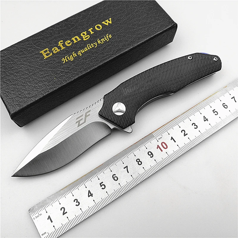 Eafengrow EF80 Folding Knife G10+Steel Handle 9CR18MOV Blade Outdoor/Camping/Hunting/Knife Utility/Survival/EDC/Garden/Knife
Eafengrow EF80 Folding Knife G10+Steel Handle 9CR18MOV Blade Outdoor/Camping/Hunting/Knife Utility/Survival/EDC/Garden/Knife