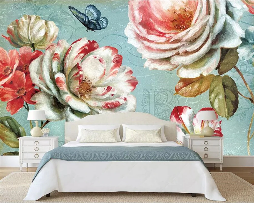 beibehang Custom Wallpapers 3d Photo Murals European New Pastoral Retro Floral Hand Painted Oil Paintings Wallpaper Background
beibehang Custom Wallpapers 3d Photo Murals European New Pastoral Retro Floral Hand Painted Oil Paintings Wallpaper Background