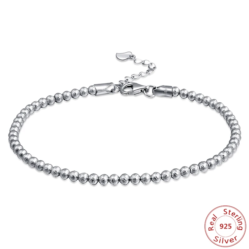 Classic Simple Small Round Ball Bead Bracelet 925 Sterling Silver For Women Contracted Fashion Jewelry Gift
Classic Simple Small Round Ball Bead Bracelet 925 Sterling Silver For Women Contracted Fashion Jewelry Gift