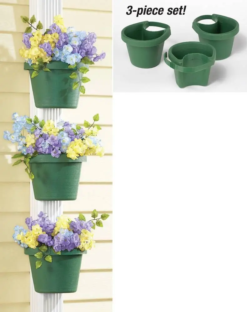 3 Pc/Lot Unique Gutter Downspout Garden Flower Pot Plant Planter Container Set Plant Pots For Placing Around Drainpipes
3 Pc/Lot Unique Gutter Downspout Garden Flower Pot Plant Planter Container Set Plant Pots For Placing Around Drainpipes