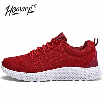 Hemmyi Hot Men's Shoes Flywire Sneakers Men Light and Soft Outdoor Sports Running Shoes Solid Black Red Gray Big Size 39-46
Hemmyi Hot Men's Shoes Flywire Sneakers Men Light and Soft Outdoor Sports Running Shoes Solid Black Red Gray Big Size 39-46