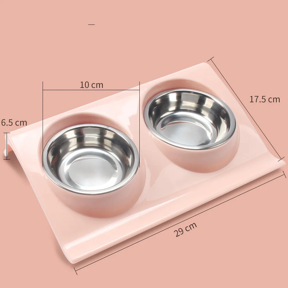Dog Feeder Cat Double Bowl Dog Double Bowl Puppy Food Water Feeder Cute Stainless Steel Pets Stainless Steel Travel Pet Feeder
Dog Feeder Cat Double Bowl Dog Double Bowl Puppy Food Water Feeder Cute Stainless Steel Pets Stainless Steel Travel Pet Feeder
