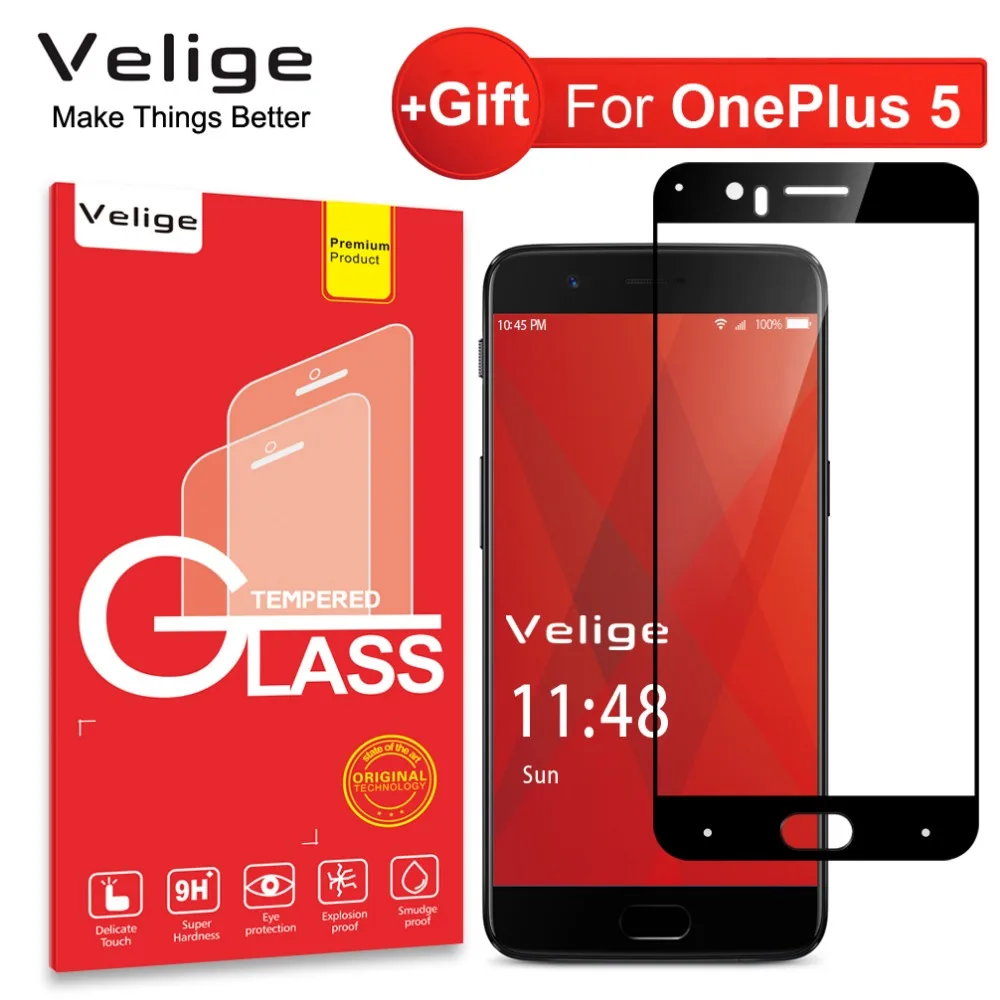 Velige Full Cover Tempered Glass For OnePlus 5 Five OnePlus5 One Plus 5 1+5 Pro Prime Screen Protector 9H Glass Film
Velige Full Cover Tempered Glass For OnePlus 5 Five OnePlus5 One Plus 5 1+5 Pro Prime Screen Protector 9H Glass Film