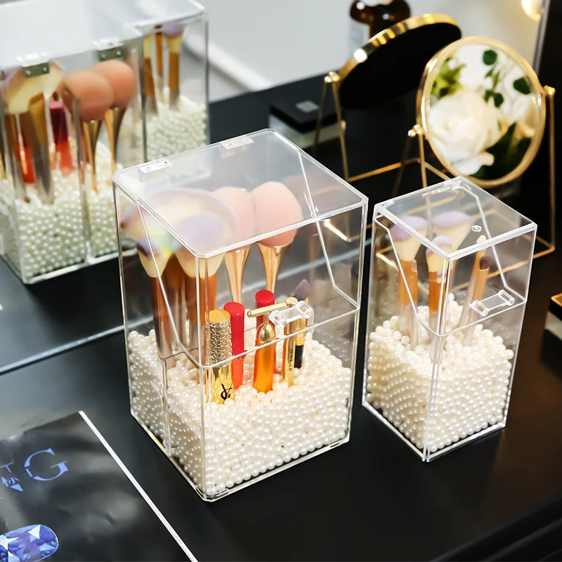large grids makeup brushes holder pearls storage box plastic cosmetic makeup brushes organizer pearls holder box C138-10
large grids makeup brushes holder pearls storage box plastic cosmetic makeup brushes organizer pearls holder box C138-10