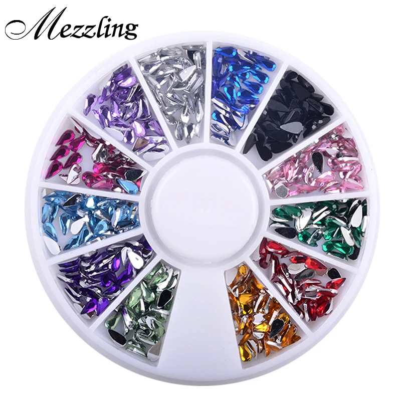 1 Box Colorful Waterdrops 3D Nail Rhinestone Decoration Wheel DIY Nail Tips Manicure Tools
1 Box Colorful Waterdrops 3D Nail Rhinestone Decoration Wheel DIY Nail Tips Manicure Tools