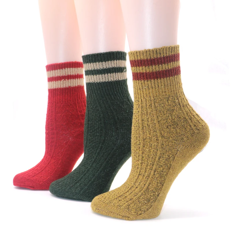 Winter Warm Socks for Women Two Stripe Knitted Thermal Woman Socks Solid Color Cotton Keep Warm Socks Chaussette Femme Meias
Winter Warm Socks for Women Two Stripe Knitted Thermal Woman Socks Solid Color Cotton Keep Warm Socks Chaussette Femme Meias