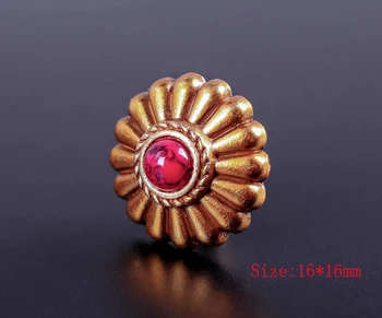 10PC Western Gold Flower Tribal RED Turquoise Conchos Chicago Screw Wallet Decor
10PC Western Gold Flower Tribal RED Turquoise Conchos Chicago Screw Wallet Decor