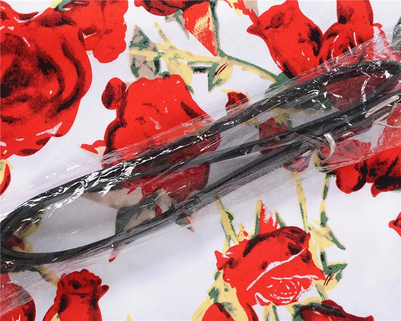 Kostlish Floral Print Summer Dress Women Sleeveless 50s Tunic Vintage Dress With Belt 2017 Elegant Swing Party Dresses Sundress (56)