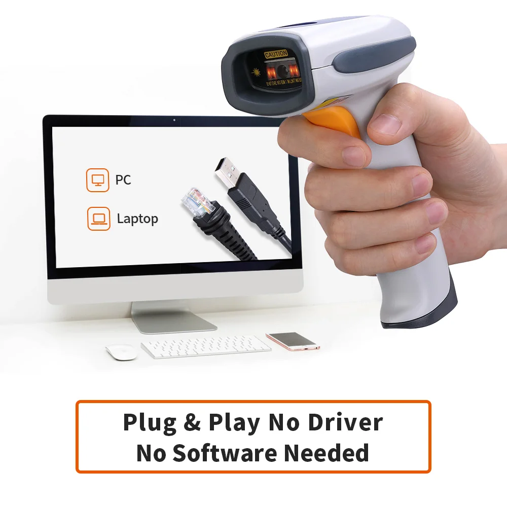IssyzonePOS CCD Scanner Handheld 1D LED Continuous Screen Payment White Scanner Plug and Play for Windows Linux Mac 300times/sec
IssyzonePOS CCD Scanner Handheld 1D LED Continuous Screen Payment White Scanner Plug and Play for Windows Linux Mac 300times/sec