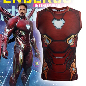 Avengers: Endgame Iron Man Tony Stark T-shirt MK50 Cosplay Costumes Men Tights Sports Fast-dry Love You Three Thousands Times
Avengers: Endgame Iron Man Tony Stark T-shirt MK50 Cosplay Costumes Men Tights Sports Fast-dry Love You Three Thousands Times