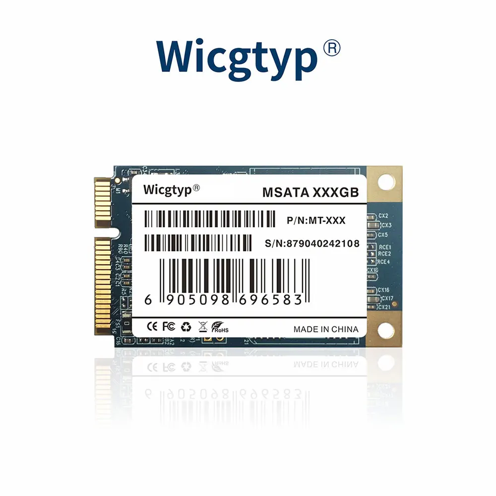 Wicgtyp Factory mSATA SSD 64GB SATAIII mSATA Hard Drive Disk Mini SATA hdd Solid State Drive For HP Aser
Wicgtyp Factory mSATA SSD 64GB SATAIII mSATA Hard Drive Disk Mini SATA hdd Solid State Drive For HP Aser