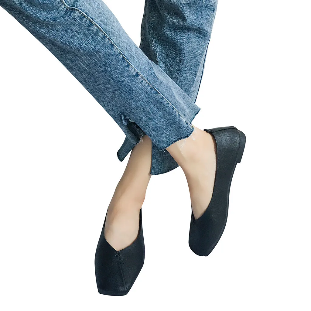 Square Toe Shoes For Women Spring Autumn Women Flats Slip On Flat Shoes Pu Leather Woman Shoes Black Loafers Zapatos Mujer
Square Toe Shoes For Women Spring Autumn Women Flats Slip On Flat Shoes Pu Leather Woman Shoes Black Loafers Zapatos Mujer