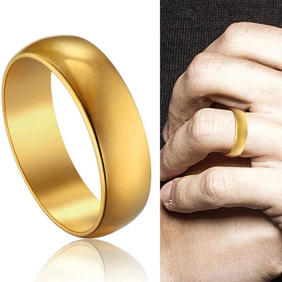 Men's Women's Ring Simple Hip Hop High Quality Finger Ring Gold Color Stainless Steel Wedding Rings For Men Women Jewelry
Men's Women's Ring Simple Hip Hop High Quality Finger Ring Gold Color Stainless Steel Wedding Rings For Men Women Jewelry