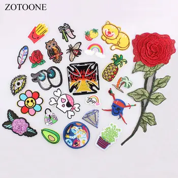 ZOTOONE Patch for Clothing Big Flower Rainbow Skull Space Pineapple Cartoon Iron on Patches Embroidered Appliques DIY Apparel D
ZOTOONE Patch for Clothing Big Flower Rainbow Skull Space Pineapple Cartoon Iron on Patches Embroidered Appliques DIY Apparel D