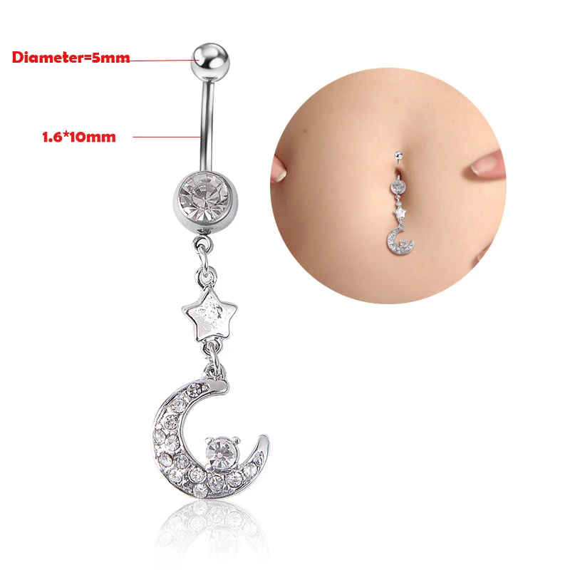 New Arrival ! 1PC Bling Opal Navel Piercing AAA Crystal Moon Star Navel Piercing Indian Style Tunnel Piercings Dance Accessories
New Arrival ! 1PC Bling Opal Navel Piercing AAA Crystal Moon Star Navel Piercing Indian Style Tunnel Piercings Dance Accessories