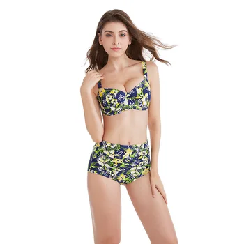High Waist Bikini Bandeau Swimsuit Plaid Print Bathing Suit Pleated Bikinis Women 2018 Cute Swimwear Monokini
High Waist Bikini Bandeau Swimsuit Plaid Print Bathing Suit Pleated Bikinis Women 2018 Cute Swimwear Monokini