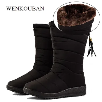 Waterproof Winter Boots Female Down Boots Women Causal Shoes Ladies Snow Bootie Wedge Rubber Plush Insole Botines Mujer 2020
Waterproof Winter Boots Female Down Boots Women Causal Shoes Ladies Snow Bootie Wedge Rubber Plush Insole Botines Mujer 2020