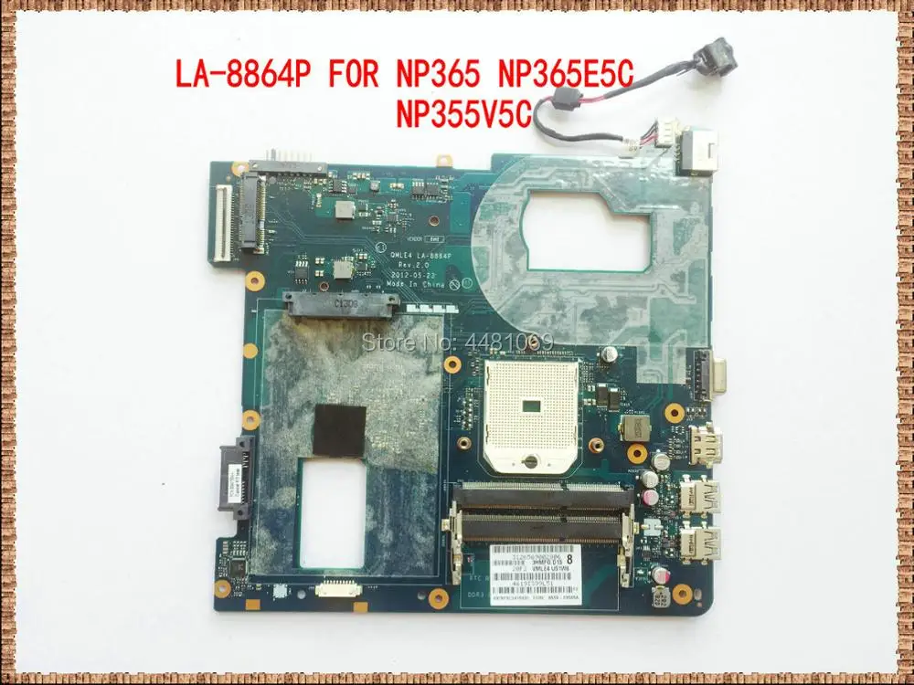 Материнская плата QMLE4 для ноутбука Samsung NP365 NP365E5C NP355V5C|Материнские платы ноутбуков|