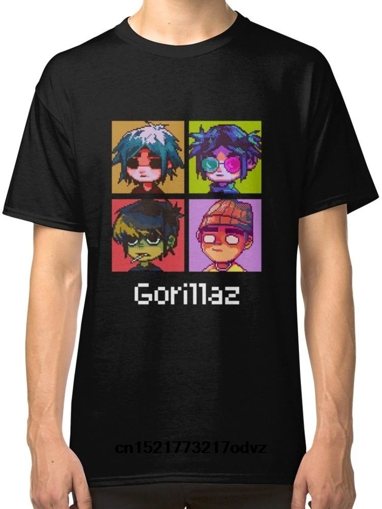 Men T shirt Gorillaz Pixel Black Tees Clothing funny t-shirt novelty tshirt women
Men T shirt Gorillaz Pixel Black Tees Clothing funny t-shirt novelty tshirt women