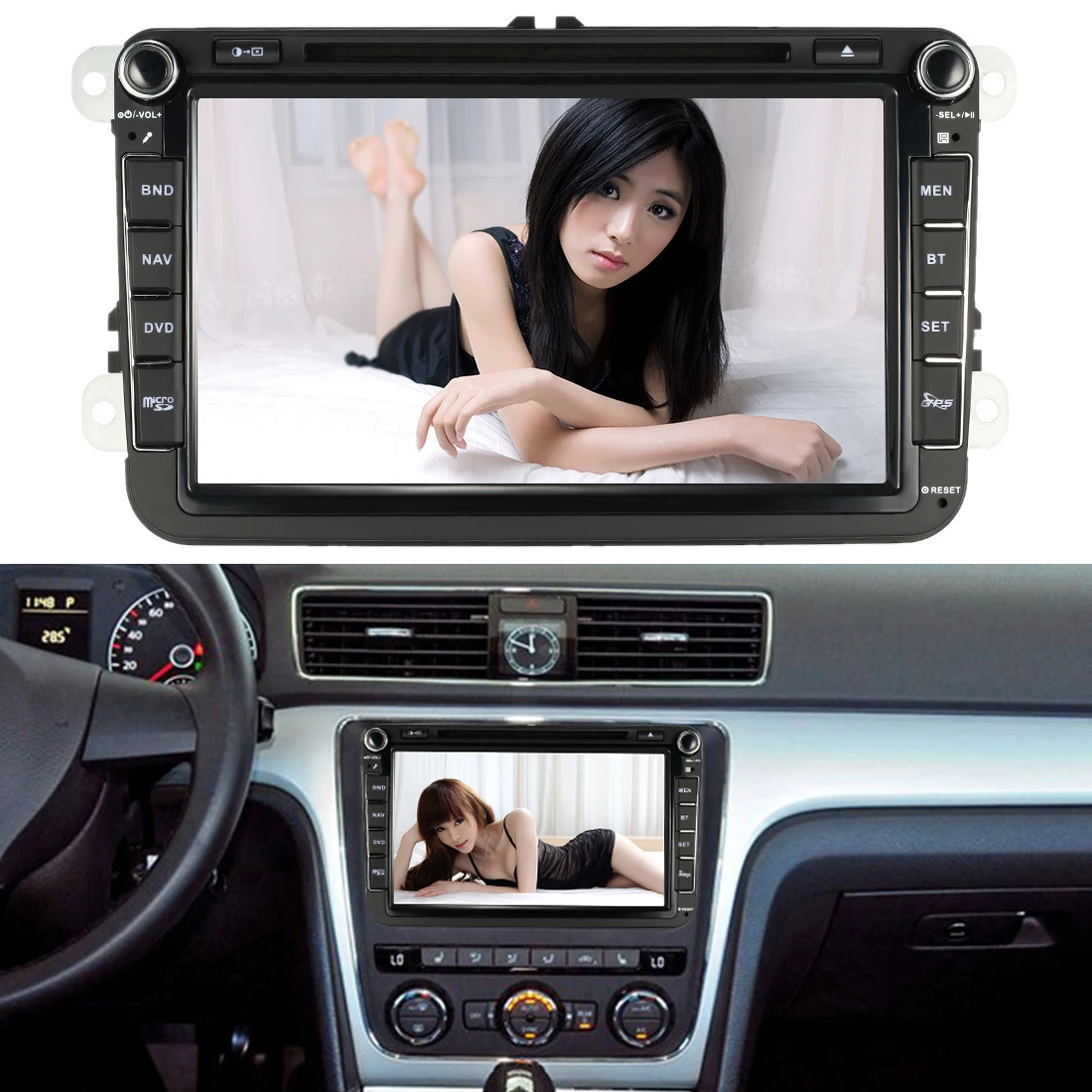 Universal 8 Inch Digital Touch Screen Car DVD Player GPS Navigation Bluetooth Multimedia for VW GOLF 6 for VW Polo Free Card
Universal 8 Inch Digital Touch Screen Car DVD Player GPS Navigation Bluetooth Multimedia for VW GOLF 6 for VW Polo Free Card