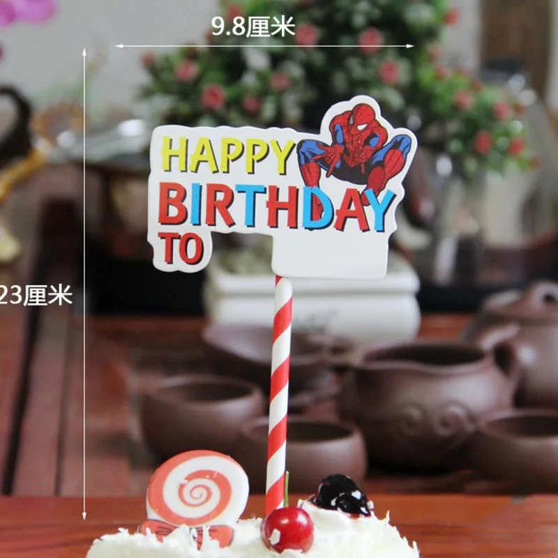 2 Pcs/lot Cute Spiderman Cake Boy Hat Party Cupcake Toppers Kids Birthday wedding Decoration Family Party Supplies
2 Pcs/lot Cute Spiderman Cake Boy Hat Party Cupcake Toppers Kids Birthday wedding Decoration Family Party Supplies
