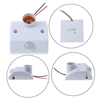 E27 IR Infrared Body Sensor Human Auto Lamps Holder Stand Motion Sensing Switch LED Bulb Light Wall Lamp 80W
E27 IR Infrared Body Sensor Human Auto Lamps Holder Stand Motion Sensing Switch LED Bulb Light Wall Lamp 80W