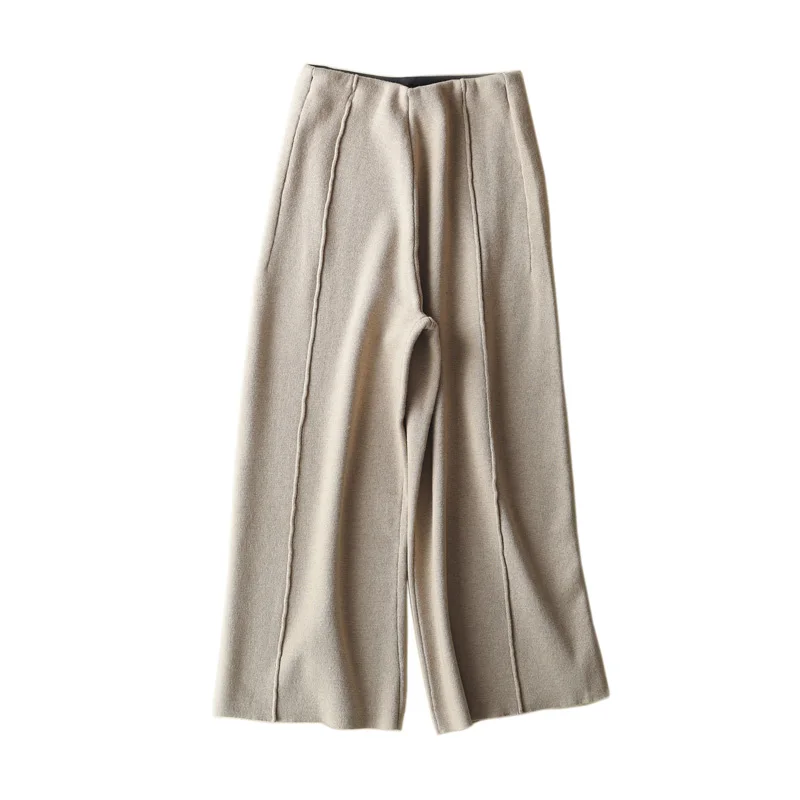 Spring and Autumn Women Wide Leg Pants Women Fashion Leggings Elastic Waist Wool Knit Pants Trouser Ladies Warm Sweater Pants
Spring and Autumn Women Wide Leg Pants Women Fashion Leggings Elastic Waist Wool Knit Pants Trouser Ladies Warm Sweater Pants