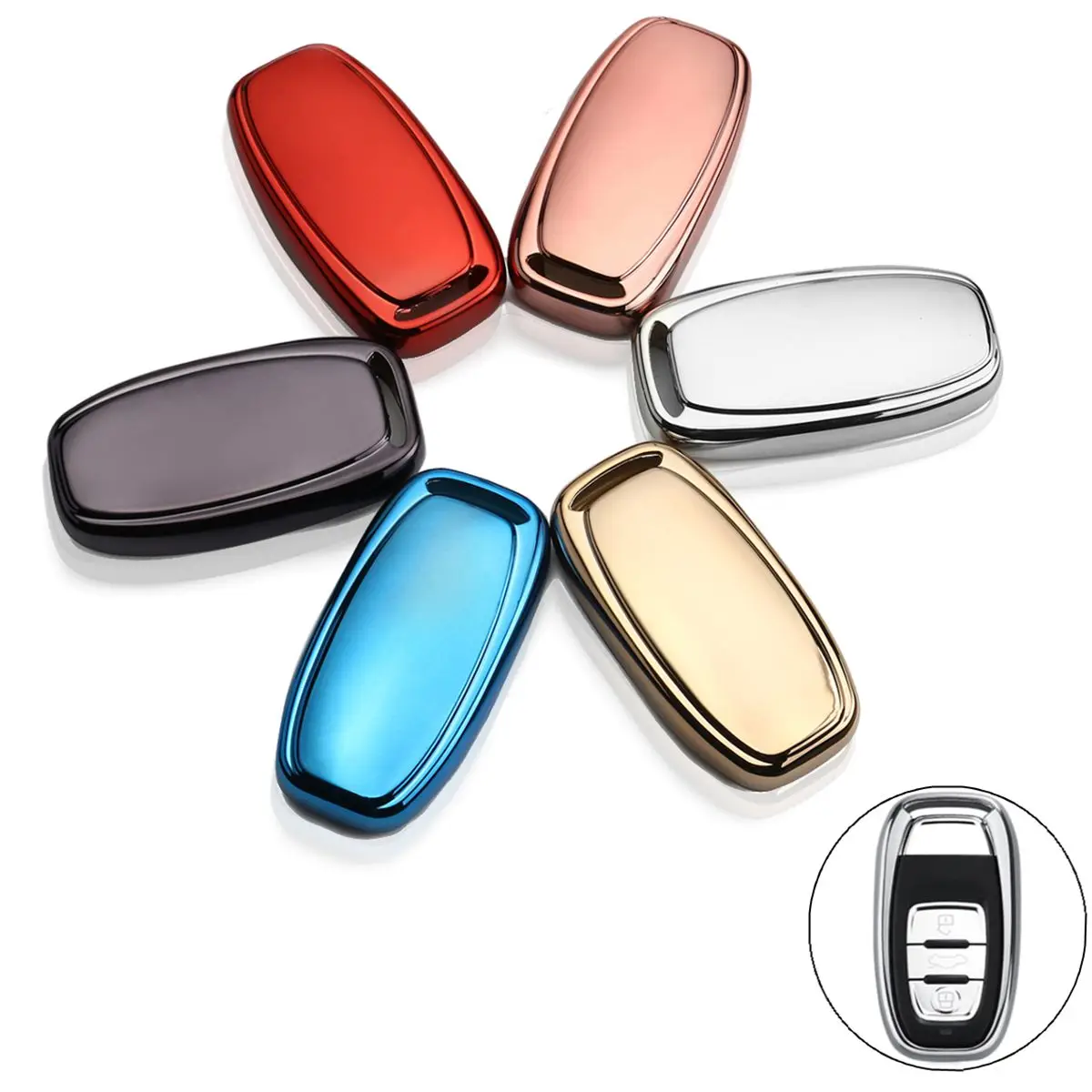 Car TPU Remote Smart Key Cover Fob Case Shell For Audi A1 A3 A4 A5 A6 A7 A8 Quattro Q3 Q5 Q7 2009 2010 2011 2012 2013 2014 2015
Car TPU Remote Smart Key Cover Fob Case Shell For Audi A1 A3 A4 A5 A6 A7 A8 Quattro Q3 Q5 Q7 2009 2010 2011 2012 2013 2014 2015