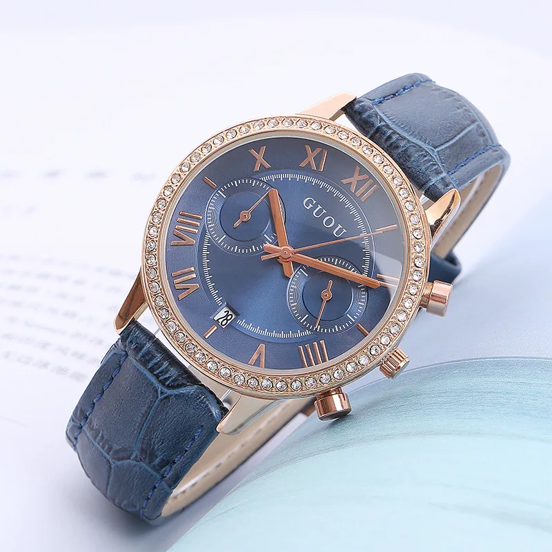 Fashion Guou Brand Relogio Feminino Women Watch 2018 Luxury Vintage Roman Numeral Ladies Dress Wrist Watches Blue Leather Clock
Fashion Guou Brand Relogio Feminino Women Watch 2018 Luxury Vintage Roman Numeral Ladies Dress Wrist Watches Blue Leather Clock