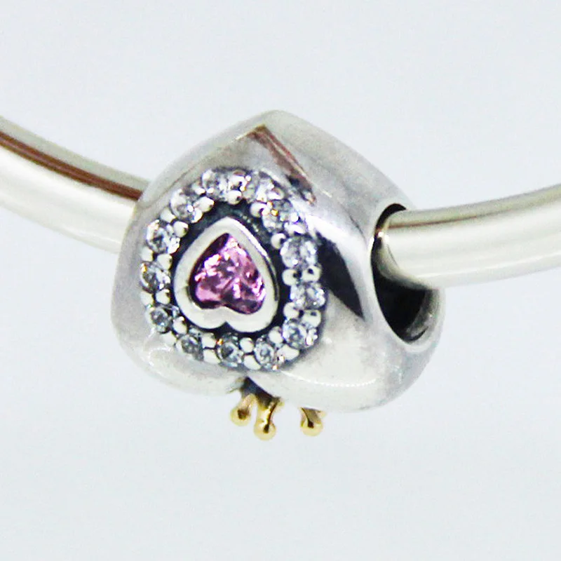 Fits Pandora Bracelet Charms Silver 925 Original Beads Heart Silver Charm with Real 14K Crown Beads for Jewelry Making FL055K
Fits Pandora Bracelet Charms Silver 925 Original Beads Heart Silver Charm with Real 14K Crown Beads for Jewelry Making FL055K
