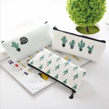 Korean creative canvas pen bag lovely cactus small fresh pen bag student large stationery bag
Korean creative canvas pen bag lovely cactus small fresh pen bag student large stationery bag