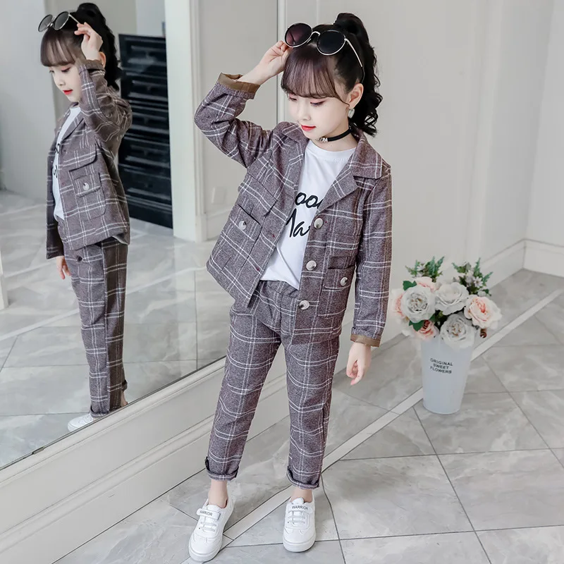 girls clothing sets 2019 autumn blazer +trousers 2 pieces teens costume 10 12 years old
girls clothing sets 2019 autumn blazer +trousers 2 pieces teens costume 10 12 years old