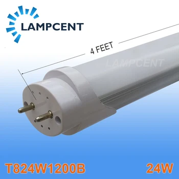 T8 LED Tube Bulb 1200mm 4 FT G13 Bi-Pin Single-Ended Powered 24Watt 2900 Lumens Clear Frosted Cover 4/8 Pack
T8 LED Tube Bulb 1200mm 4 FT G13 Bi-Pin Single-Ended Powered 24Watt 2900 Lumens Clear Frosted Cover 4/8 Pack