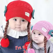 Cute Baby Wig Hats Bow-knot Children's Knitted Braids Hat For 3 to 18 Months Baby Girls Infant Caps Winter Autumn Head Supplies
Cute Baby Wig Hats Bow-knot Children's Knitted Braids Hat For 3 to 18 Months Baby Girls Infant Caps Winter Autumn Head Supplies