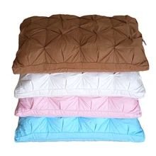 TUTUBIRD אווז/ברווז למטה מצעי כרית לבן/כחול/ורוד/חום כותנה כיסוי רך צרפתית סגנון לחם צורת שינה כרית מילוי(China)