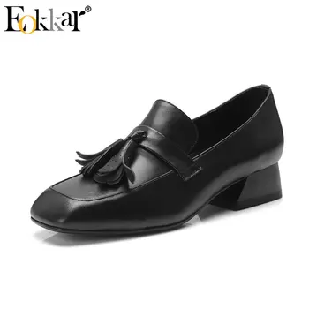 Eokkar 2019 Square Toe Casual Shoes Tassel Women Pumps Cow+PU Leather Low Thick Heels Black Dropshipping Ladies Pumps Size 34-39
Eokkar 2019 Square Toe Casual Shoes Tassel Women Pumps Cow+PU Leather Low Thick Heels Black Dropshipping Ladies Pumps Size 34-39