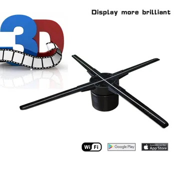 Holographic 3D Display WIFI 3D Hologram Projector Fan Four Axil Design Video Projector,LED Advertising Light APP control
Holographic 3D Display WIFI 3D Hologram Projector Fan Four Axil Design Video Projector,LED Advertising Light APP control