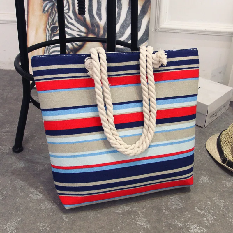 Women Canvas Beach Bag bohemian style striped Shoulder 2017 New Summer Female Casual Tote Shopping Big Bag floral Messenger Bags
Women Canvas Beach Bag bohemian style striped Shoulder 2017 New Summer Female Casual Tote Shopping Big Bag floral Messenger Bags