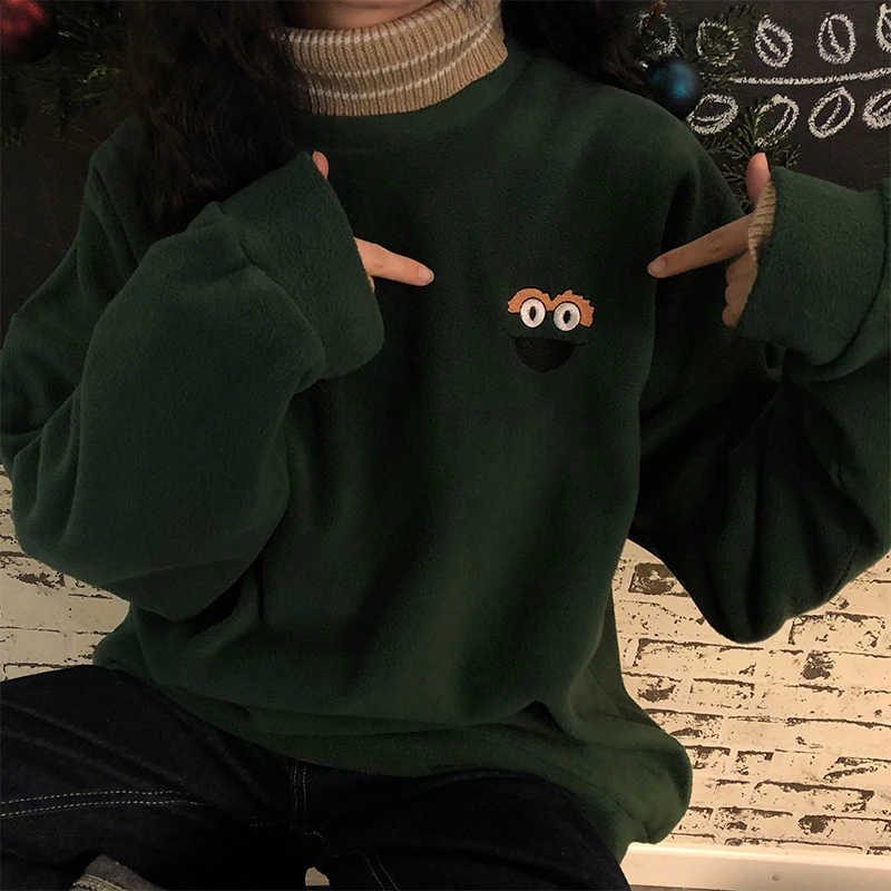 6 colors 2018 autumn and winter korean style cartoon embroidery warm Sweatshirts Women Long Sleeve thicking Pullovers (X109)
6 colors 2018 autumn and winter korean style cartoon embroidery warm Sweatshirts Women Long Sleeve thicking Pullovers (X109)