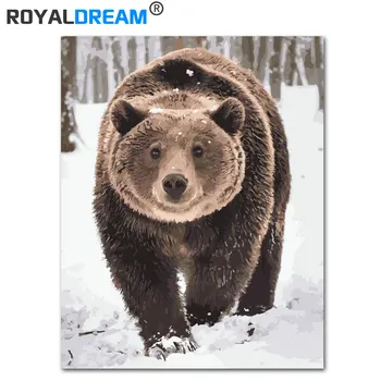 ROYALDREAM Snow Brown Bear DIY Painting By Numbers Kits Coloring Paint By Numbers Modern Wall Art Picture Gift
ROYALDREAM Snow Brown Bear DIY Painting By Numbers Kits Coloring Paint By Numbers Modern Wall Art Picture Gift
