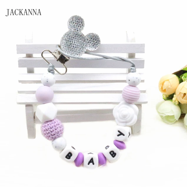 Silicone Baby Pacifier Clips Personalise Funny Dummy Clips with Mouse Pacifier Holder for Baby Chew Newborn Kids Teething Toys
Silicone Baby Pacifier Clips Personalise Funny Dummy Clips with Mouse Pacifier Holder for Baby Chew Newborn Kids Teething Toys
